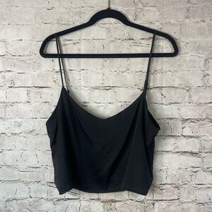 Reformation Women's Medium 100% Silk Black Cami Camisole Tank Top Adjustable M